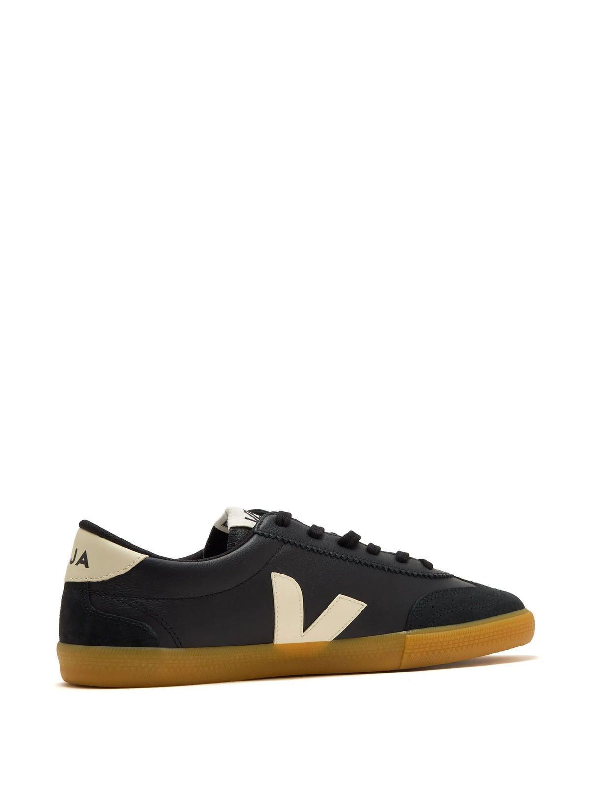 Volley leather black pierre sneakers