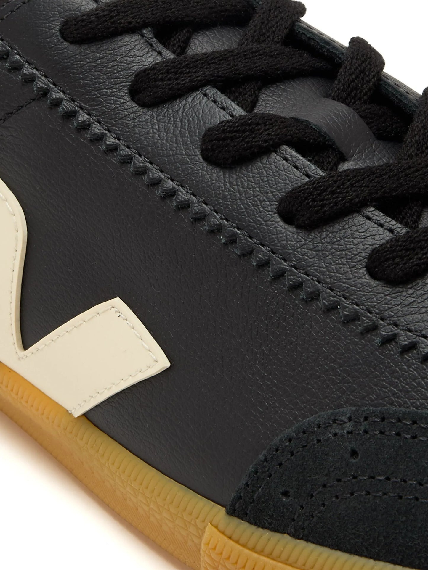 Volley leather black pierre sneakers