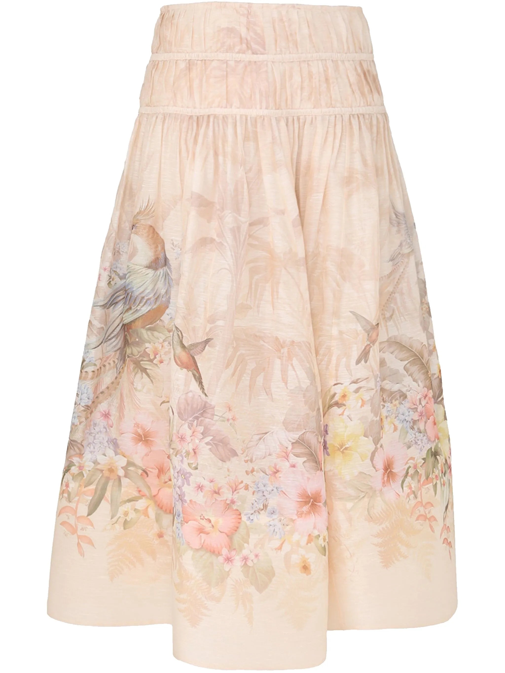 Illuminate midi skirt