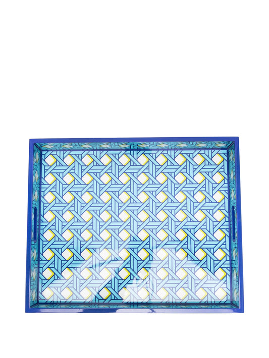 Basketweave tray