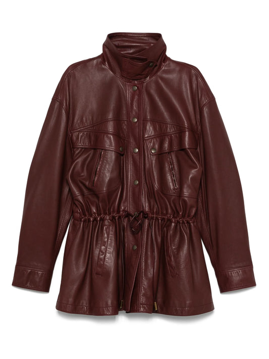 leather coat