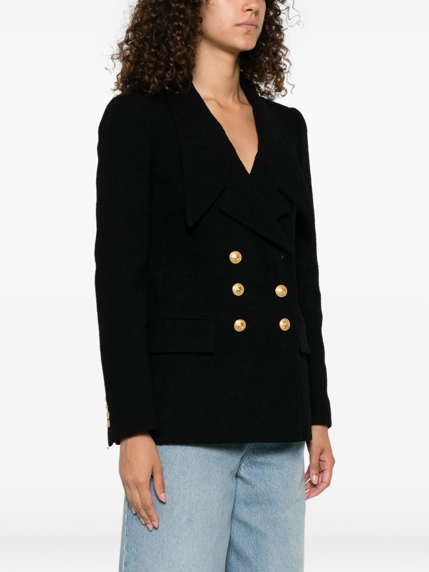 double-breasted blazer