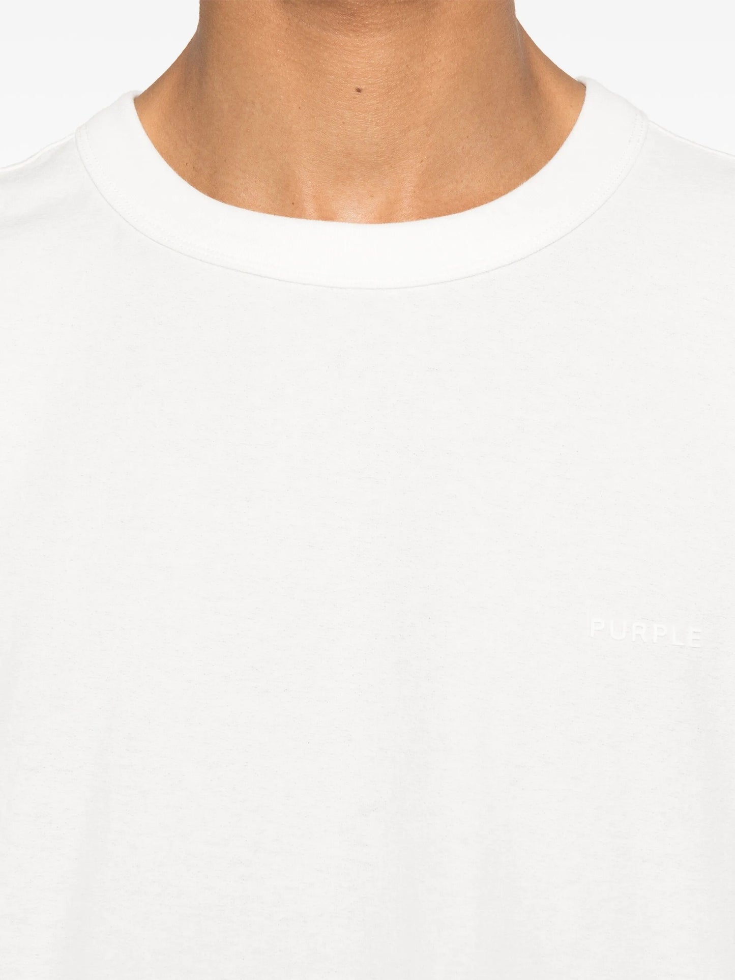 textured cotton T-shirt