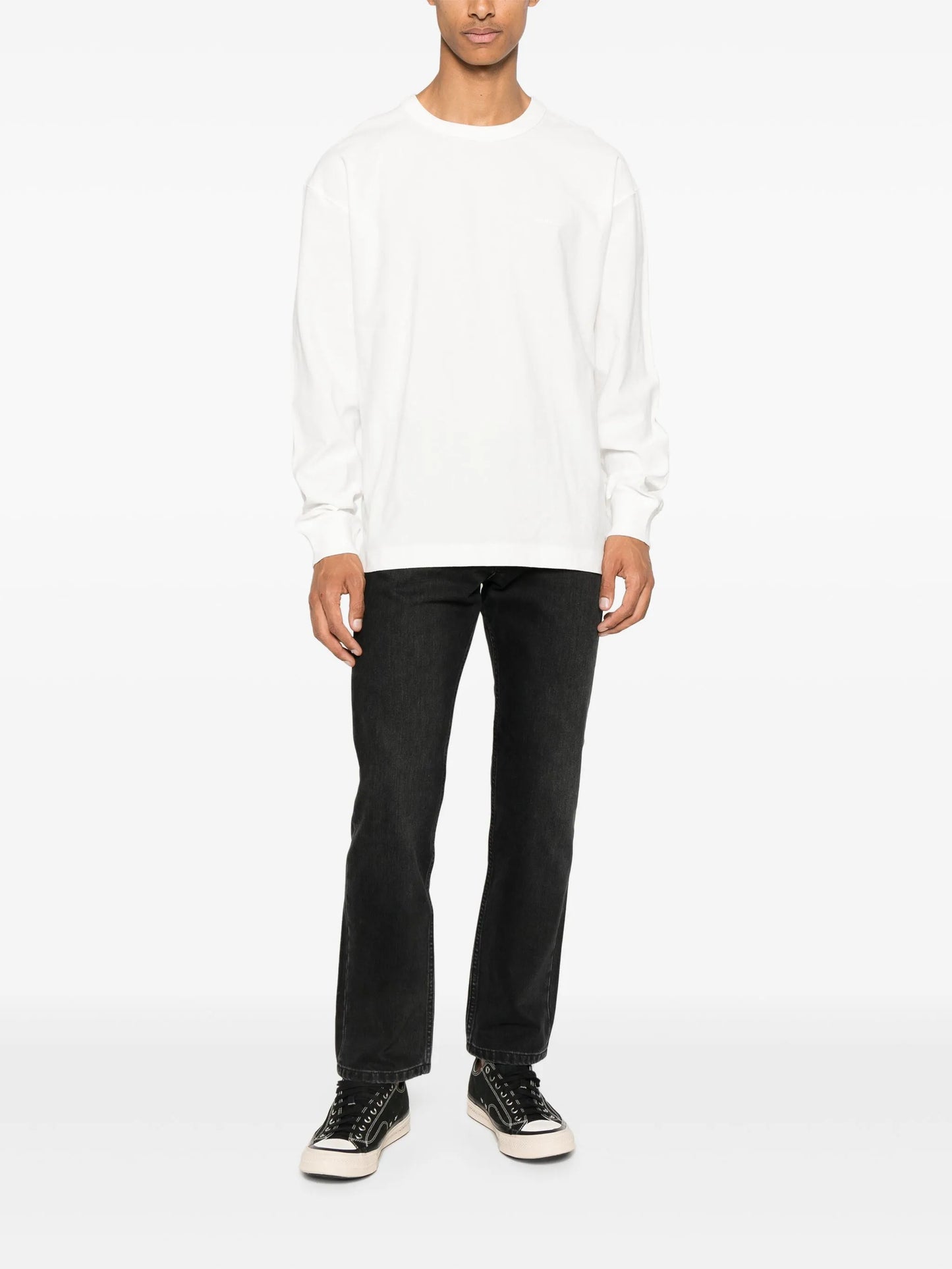 textured cotton T-shirt