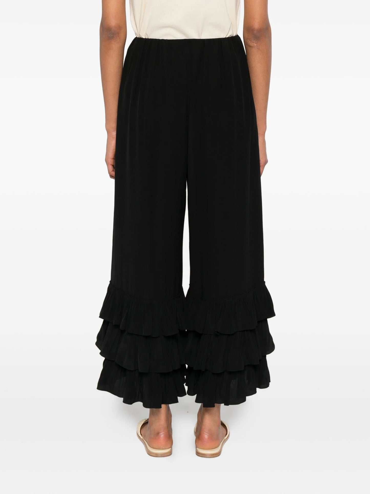 crepe de chine trousers