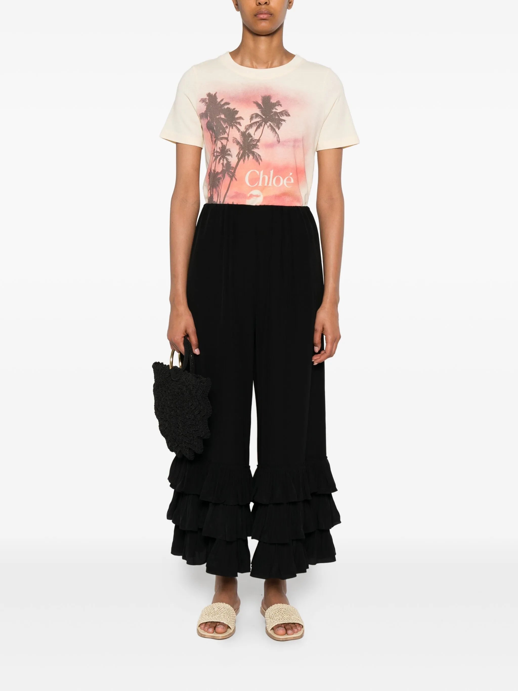 crepe de chine trousers