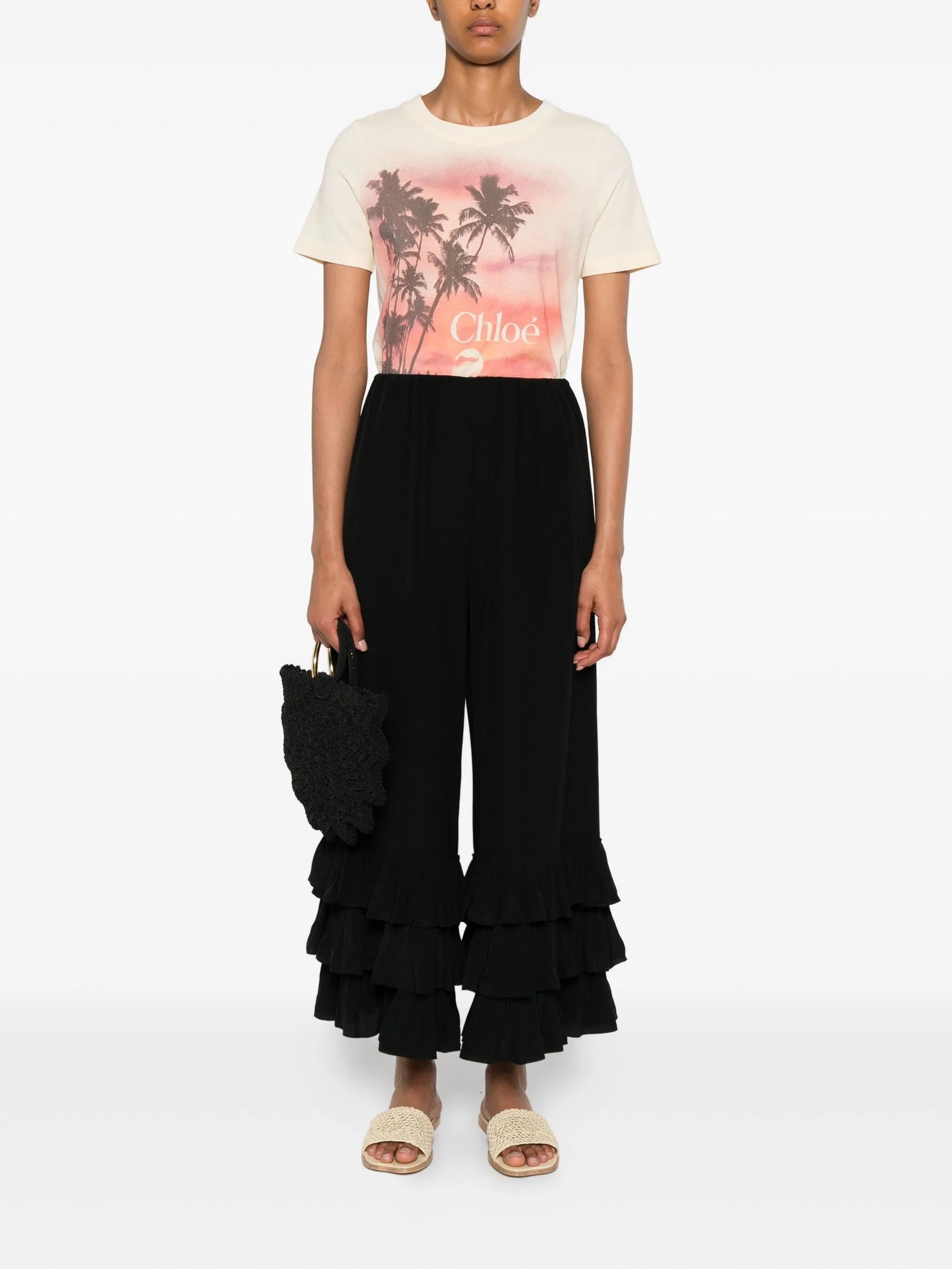 crepe de chine trousers