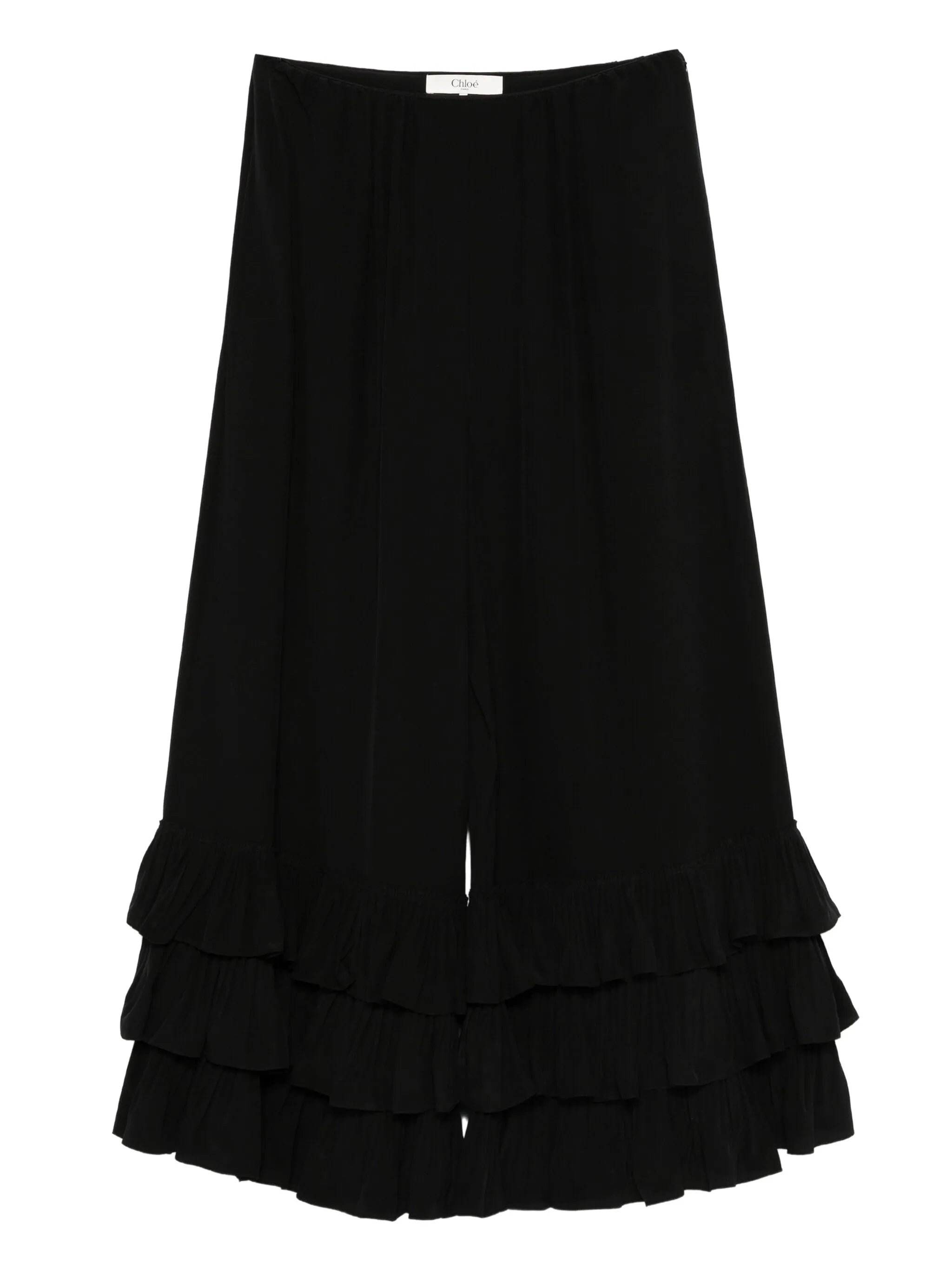 crepe de chine trousers
