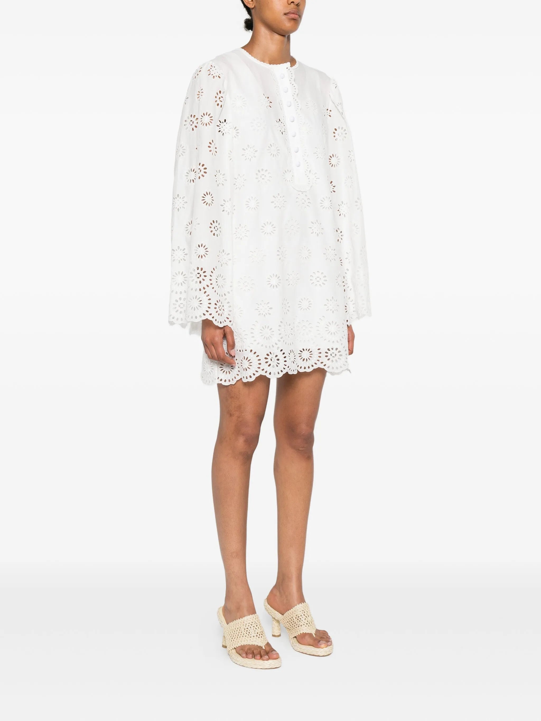 cotton voile mini dress
