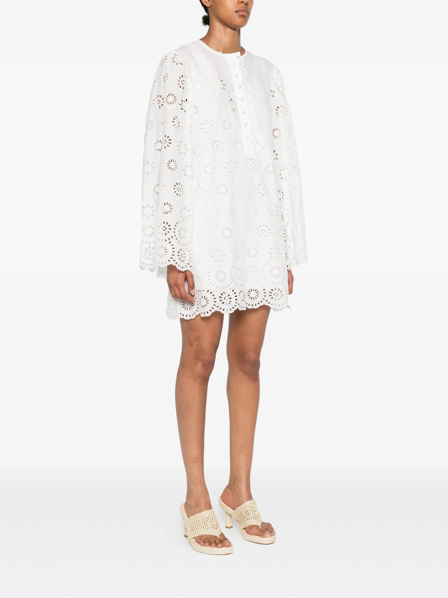 cotton voile mini dress
