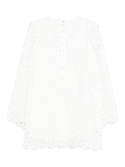 cotton voile mini dress