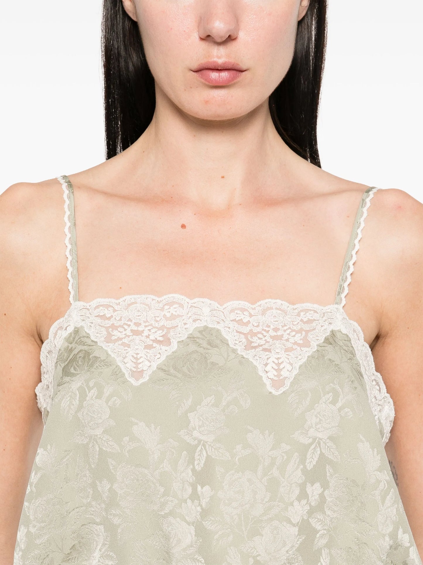floral-jacquard top