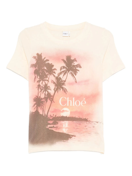 logo-print T-shirt