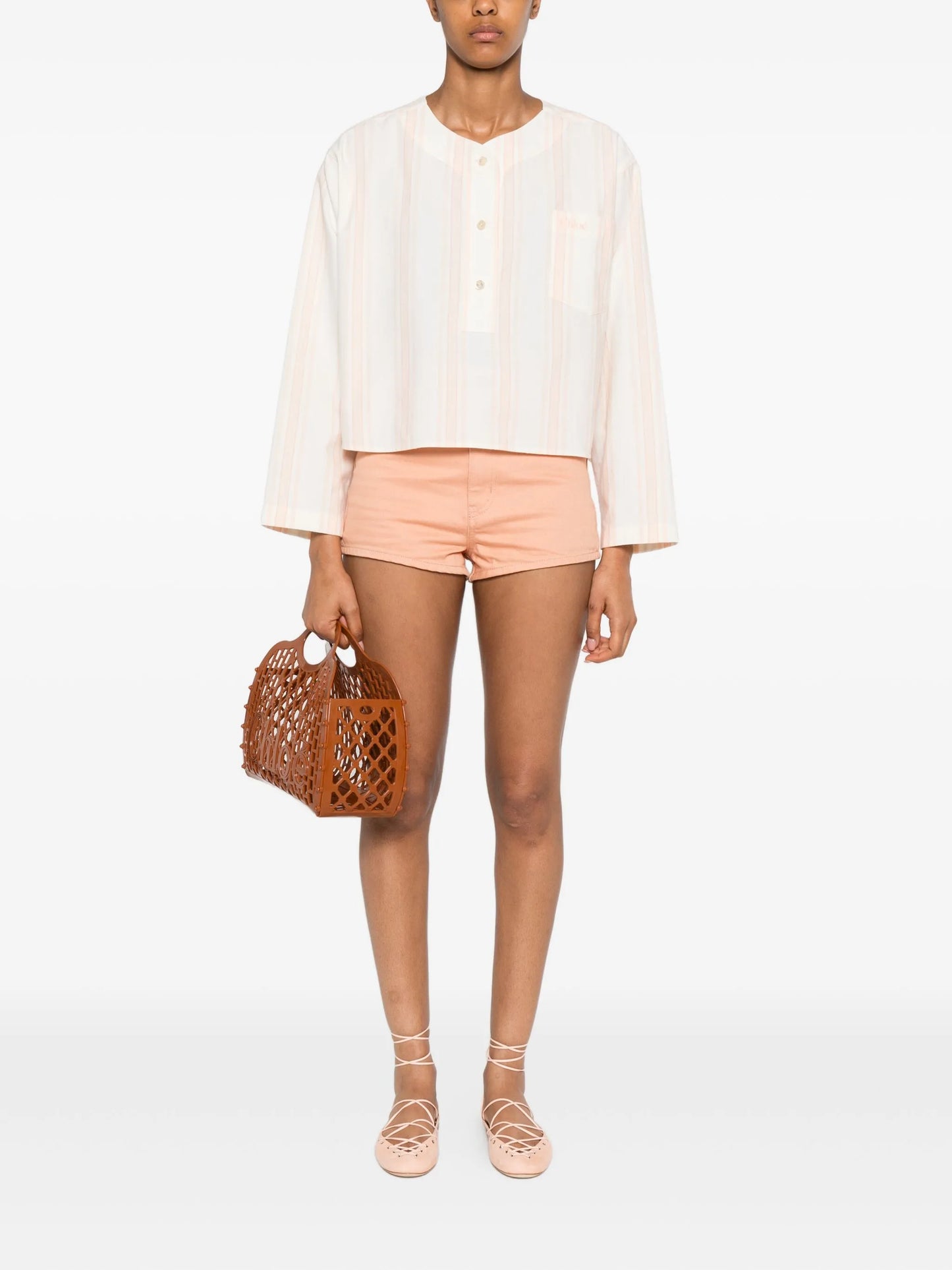 long-sleeve crop top