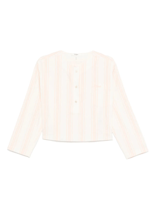 long-sleeve crop top