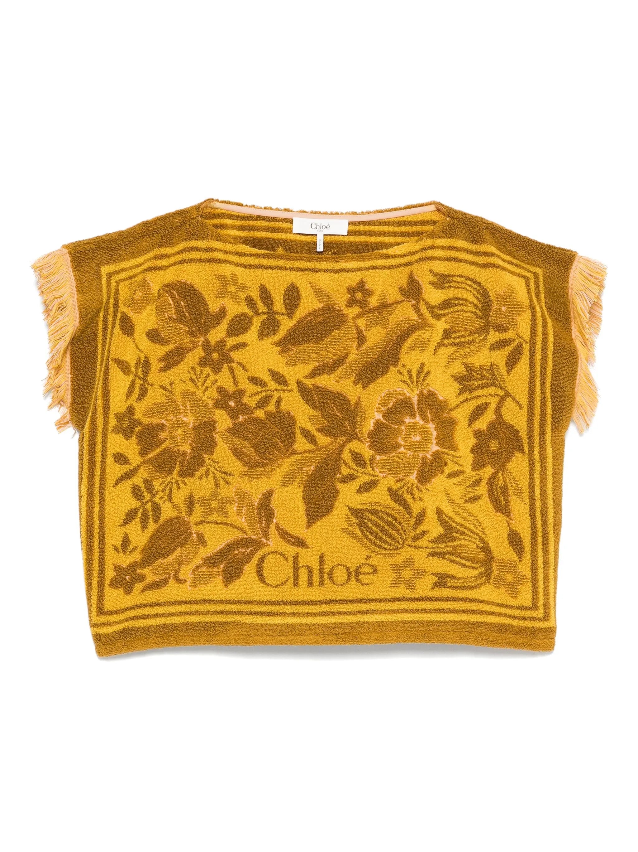 boat-neck jacquard top