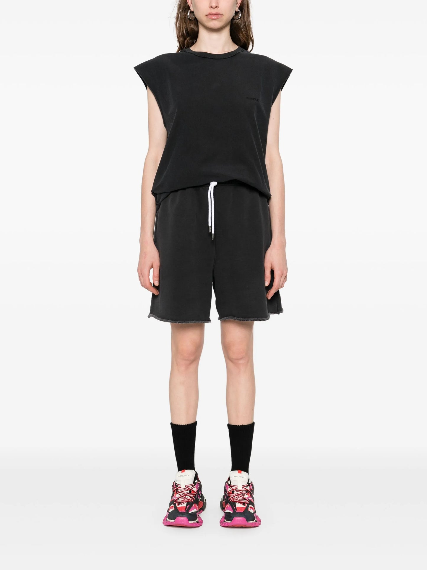 cotton fleece shorts