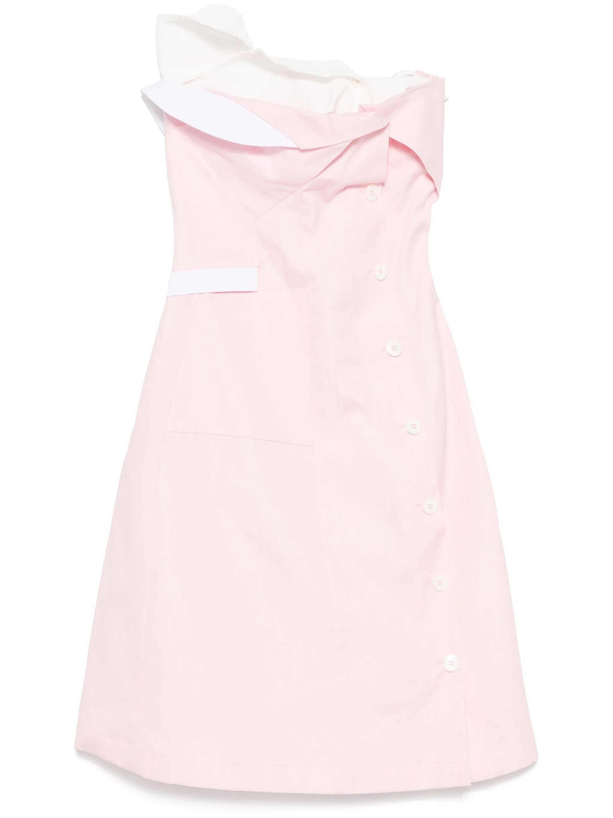 layered-detail mini dress