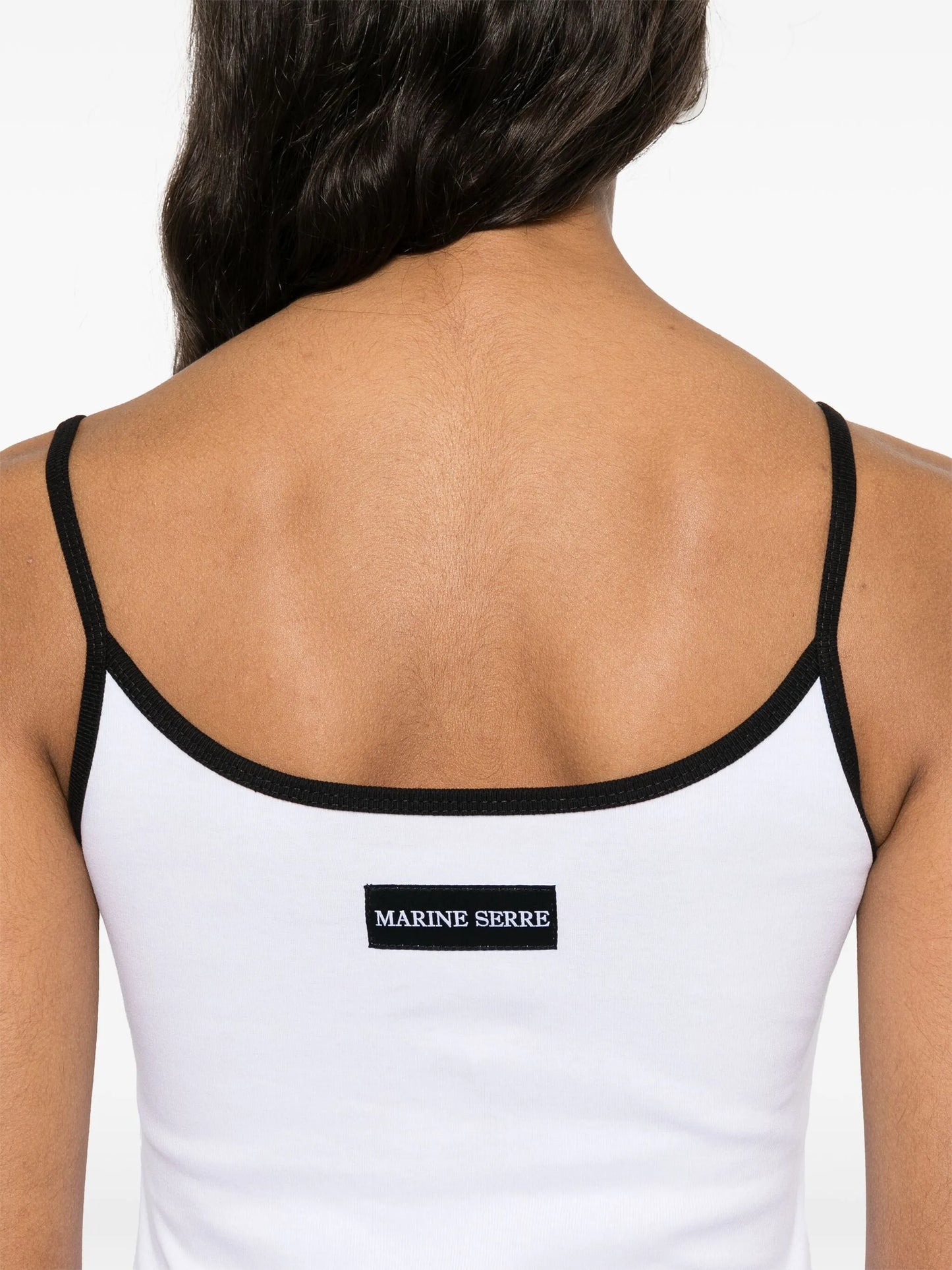 Moon-logo ribbed top