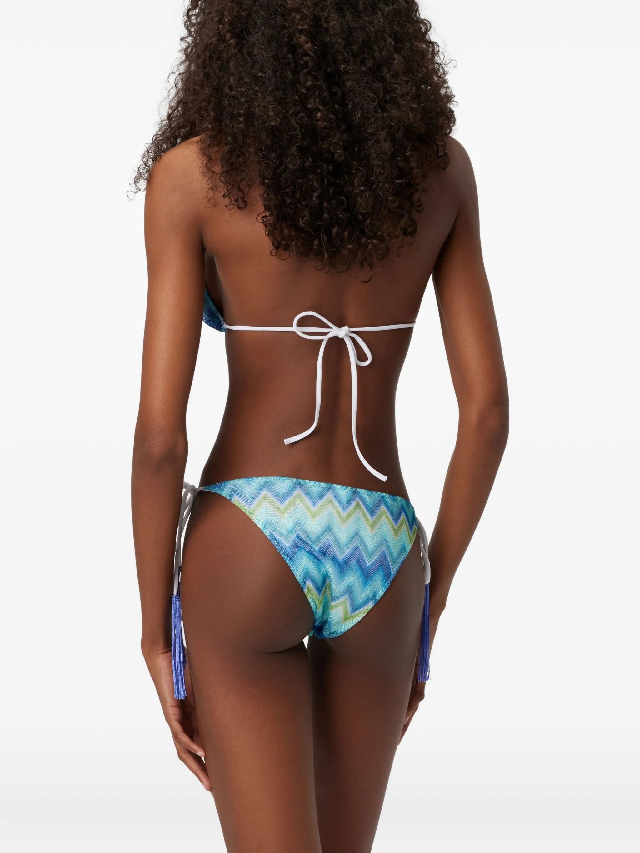 zigzag-motif bikini set
