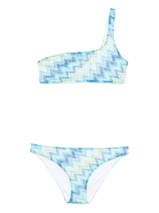 one-shoulder bikini set