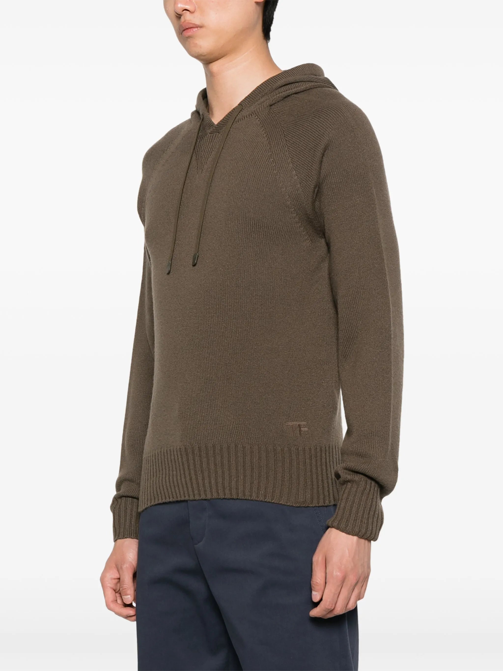 seamless cashmere hoodie