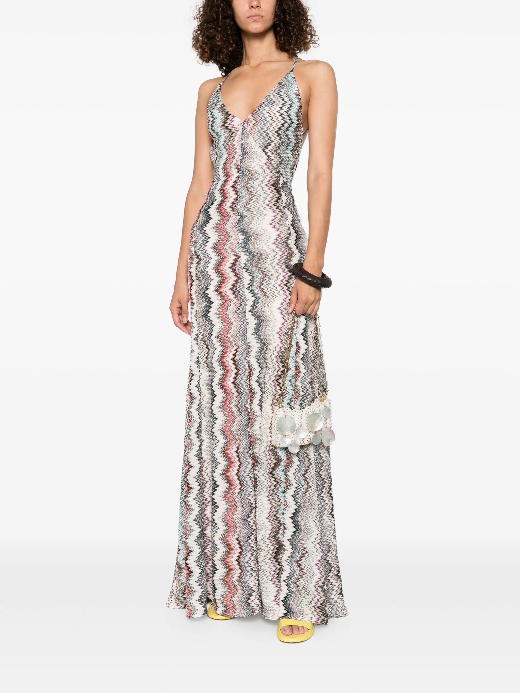 halterneck maxi dress