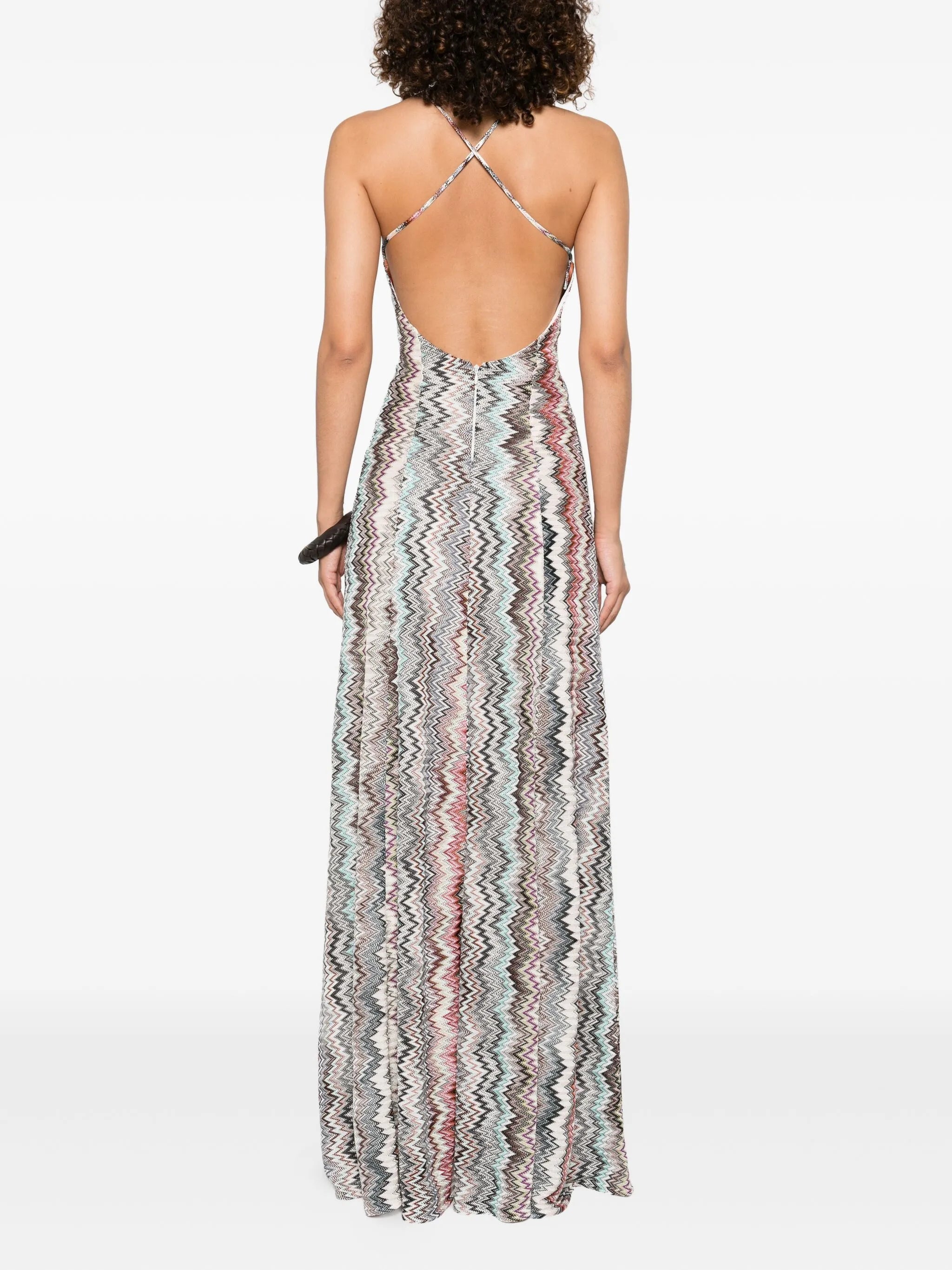 halterneck maxi dress