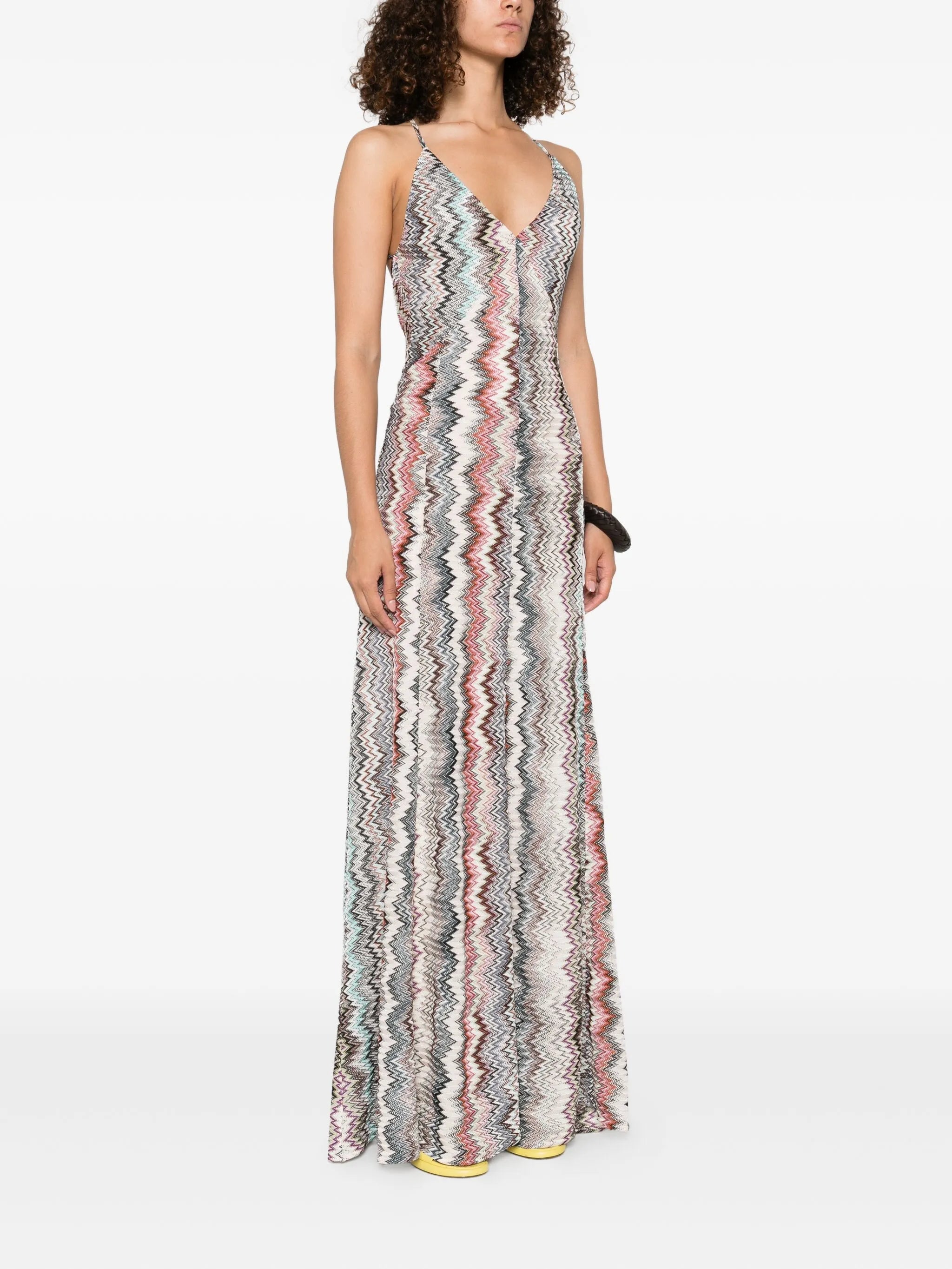 halterneck maxi dress