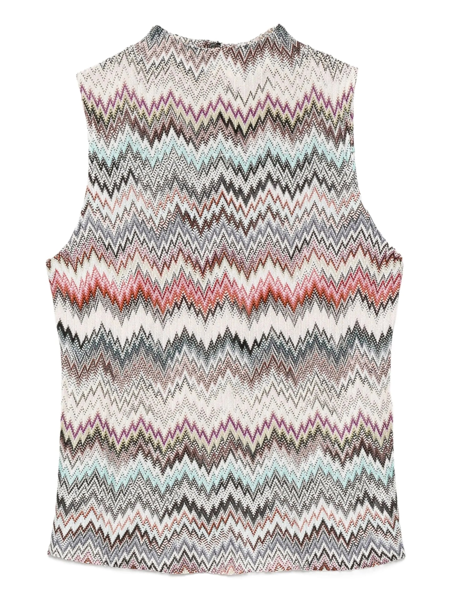 zigzag-knit tank top