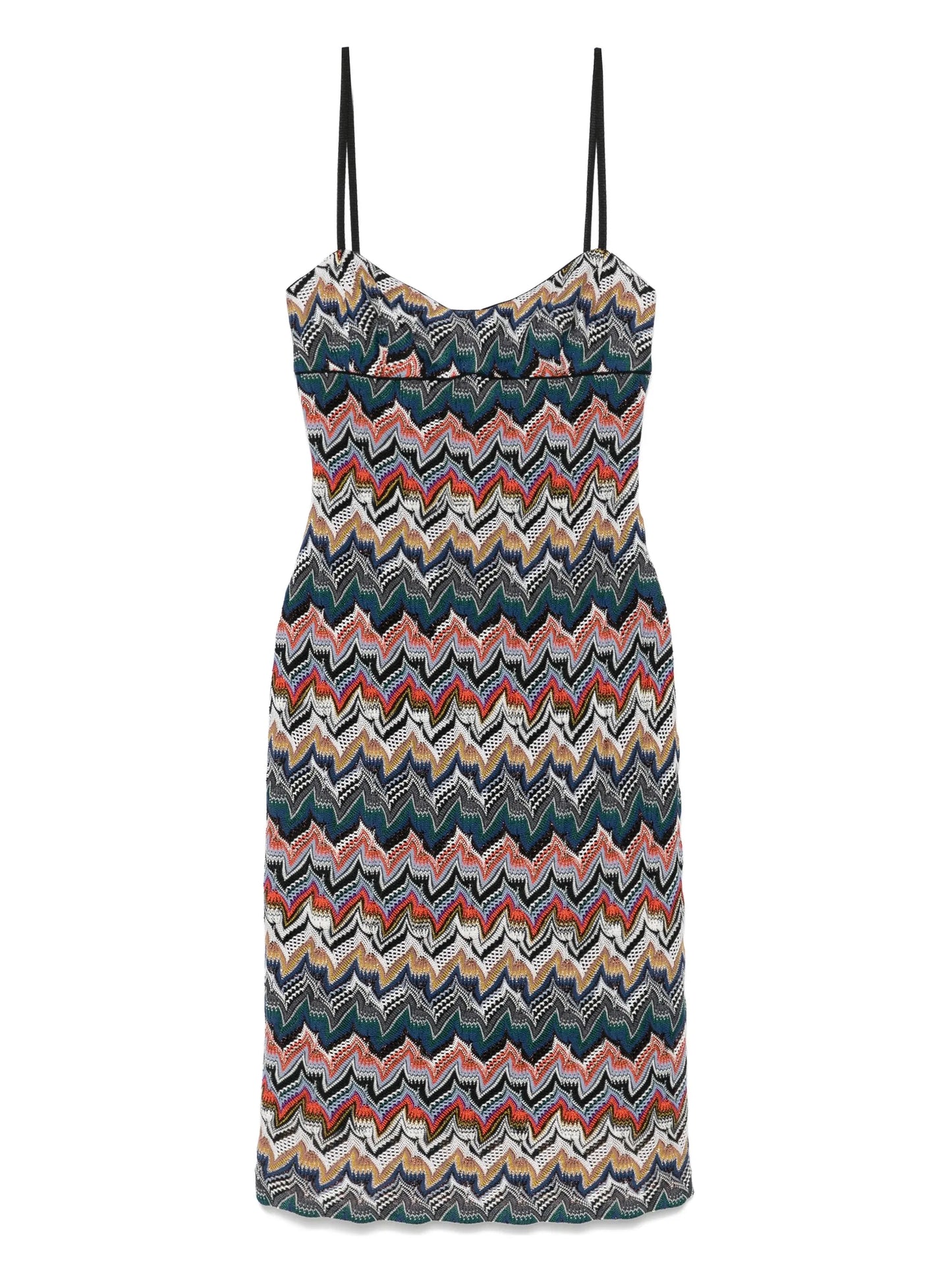 sleeveless floral-lace midi dress
