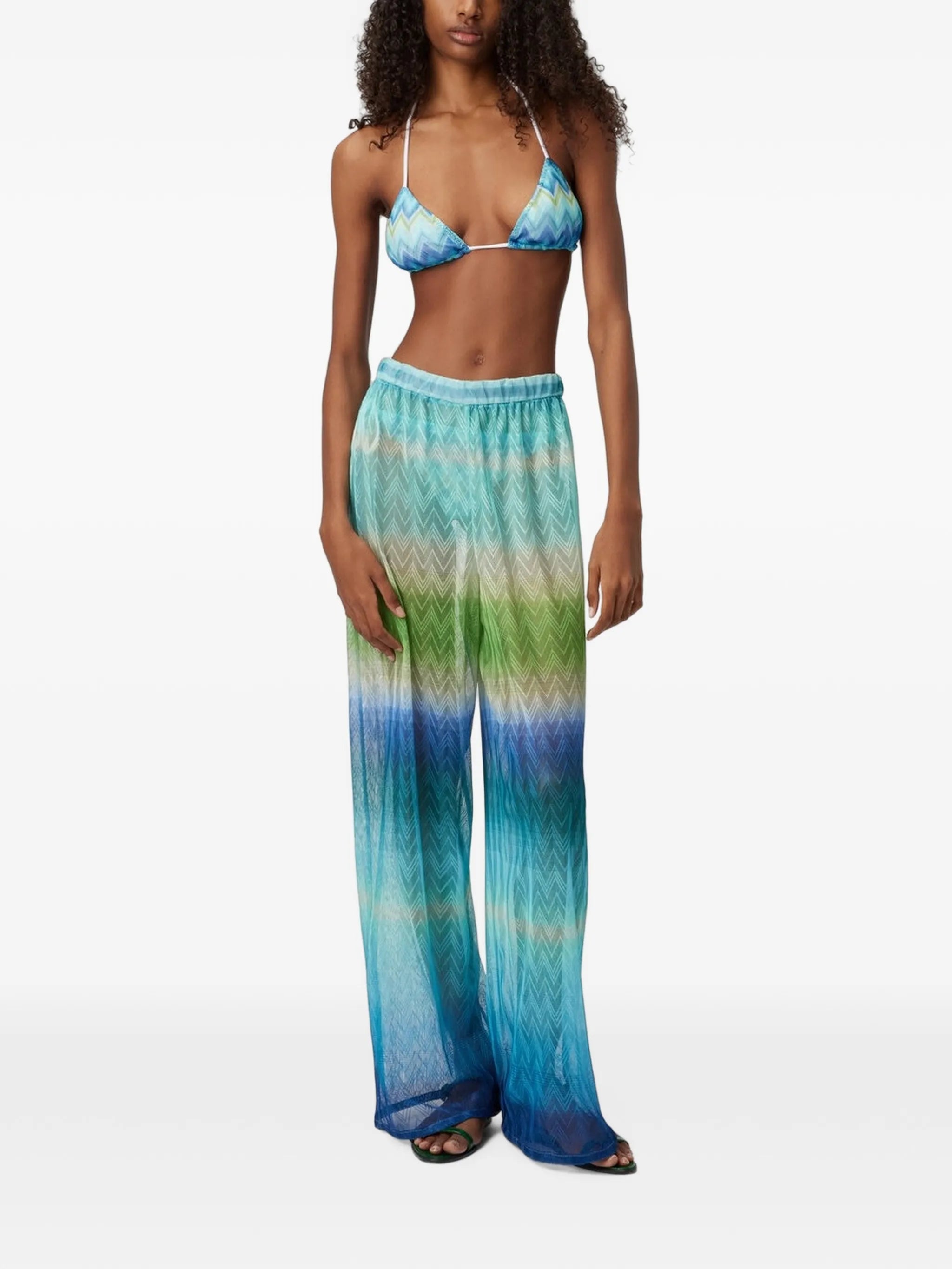 gradient-effect pants