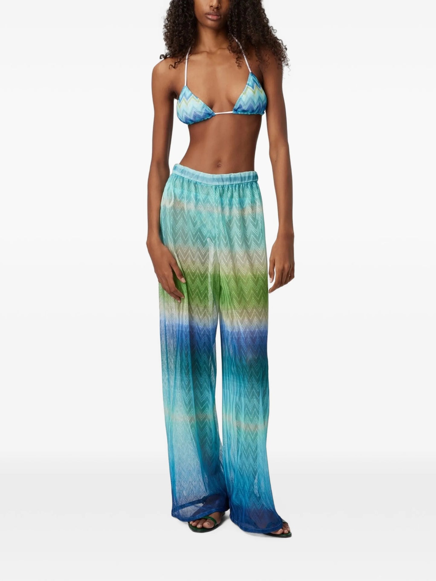 gradient-effect pants
