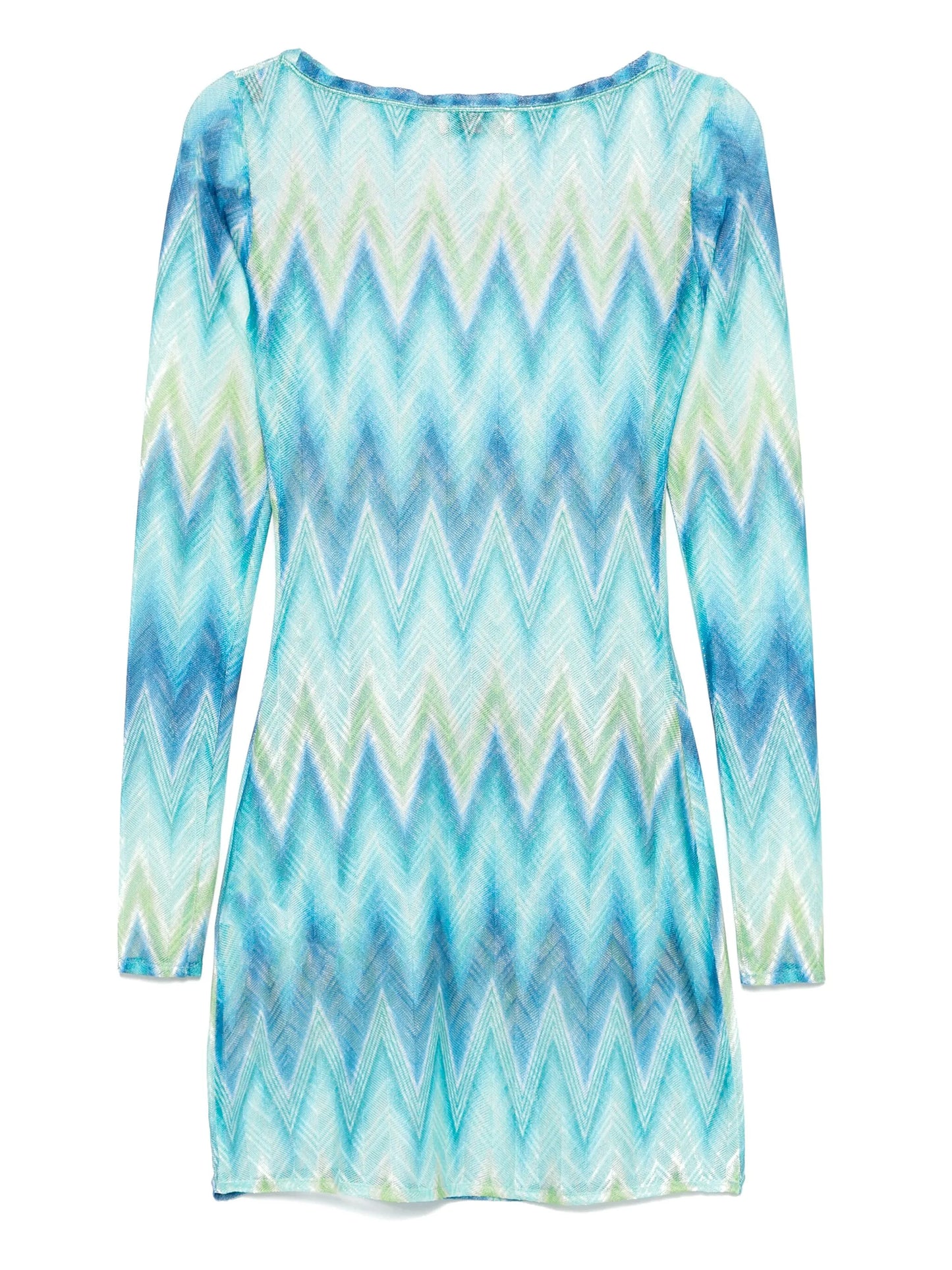 zigzag-woven mini dress