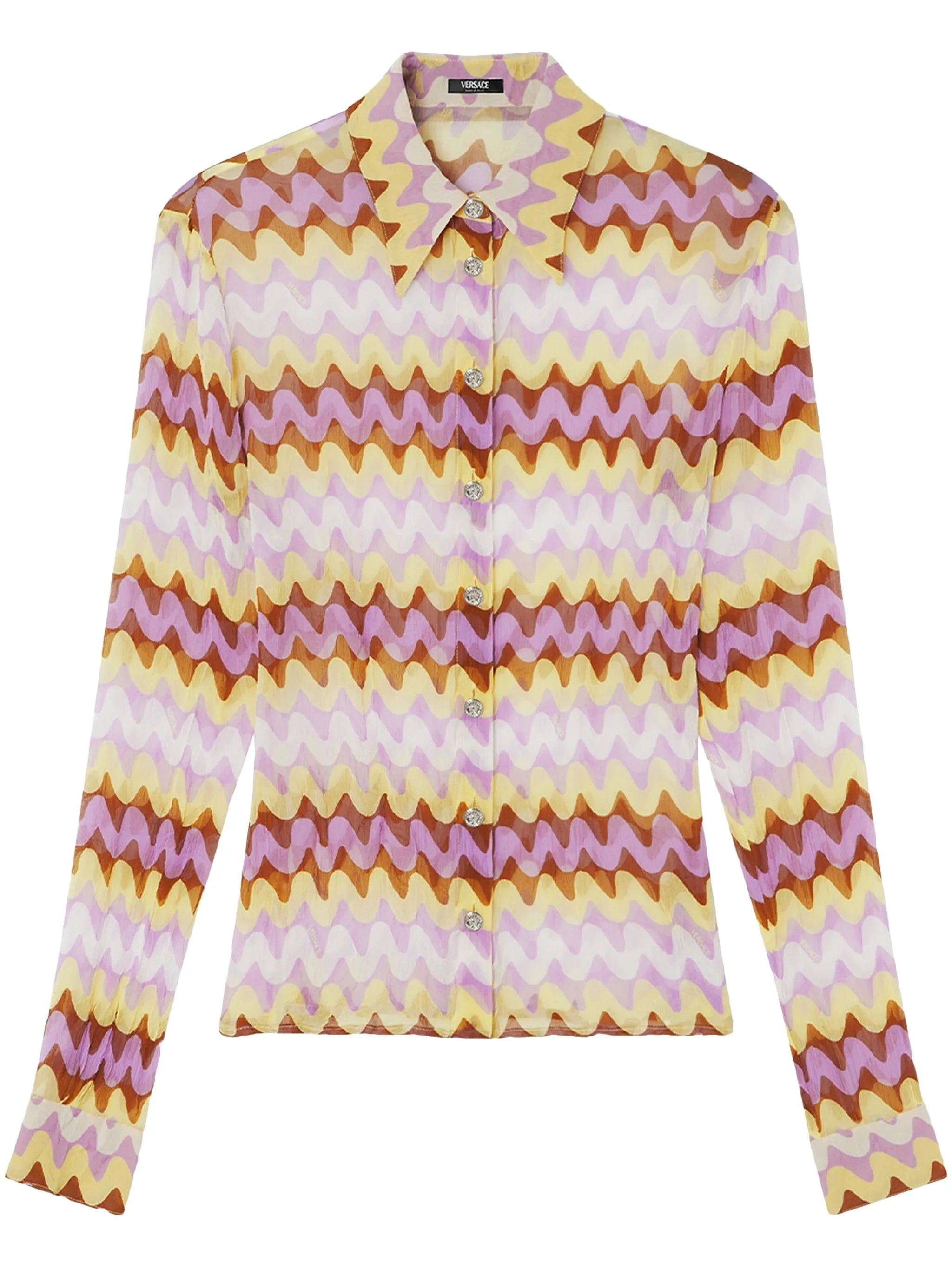 Wave crepe shirt