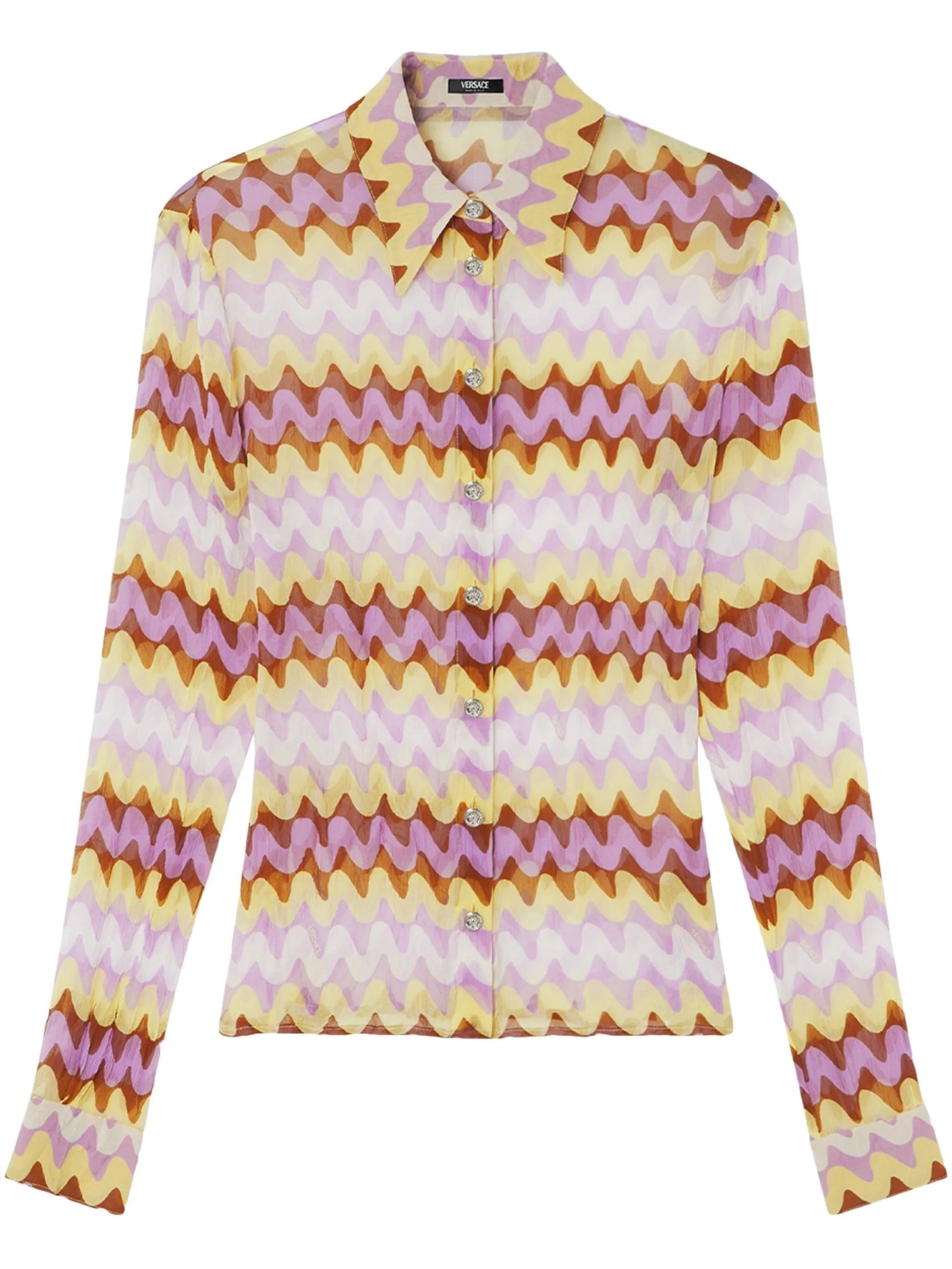 Wave crepe shirt
