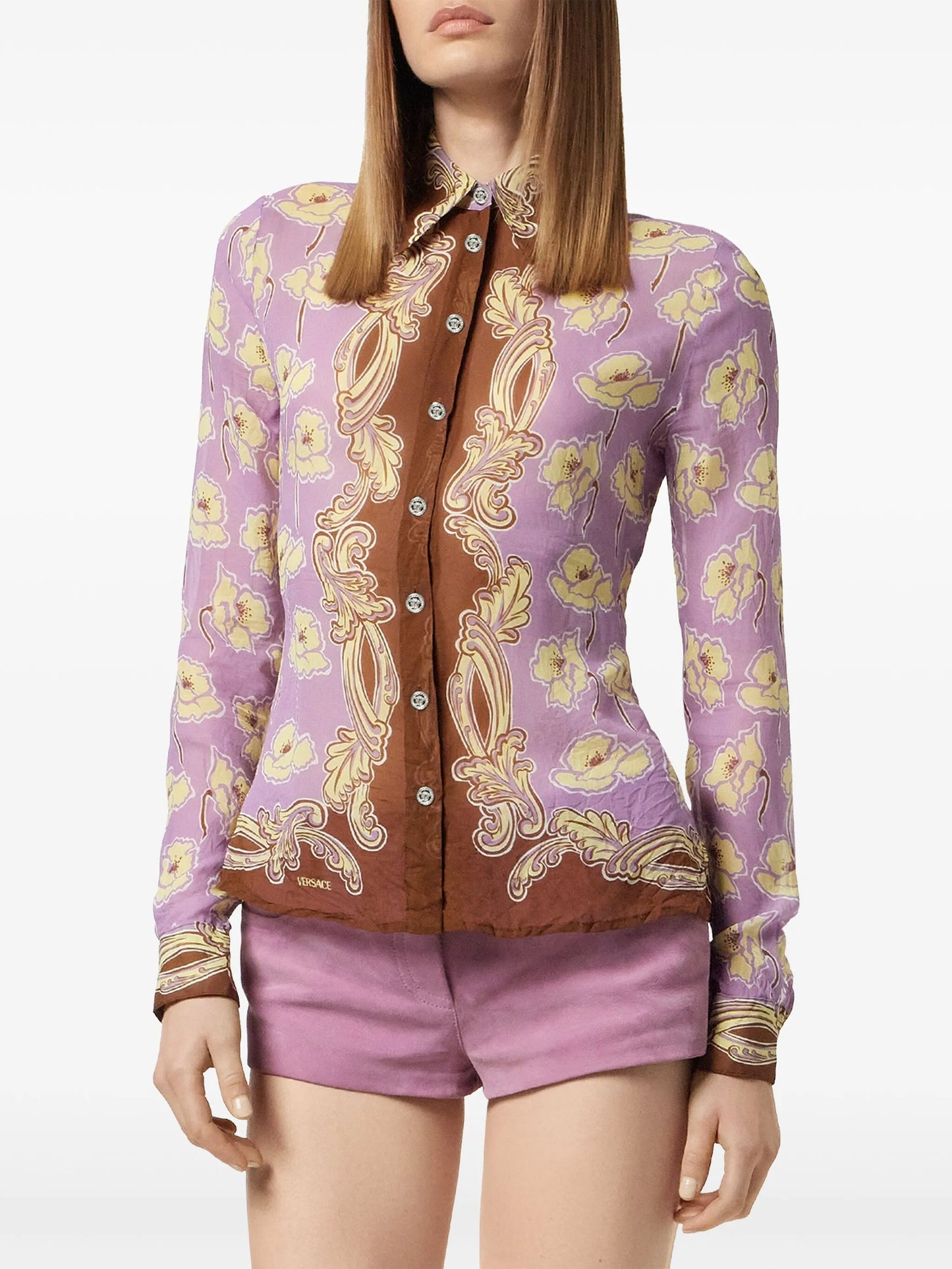 Poppies foulard shirt
