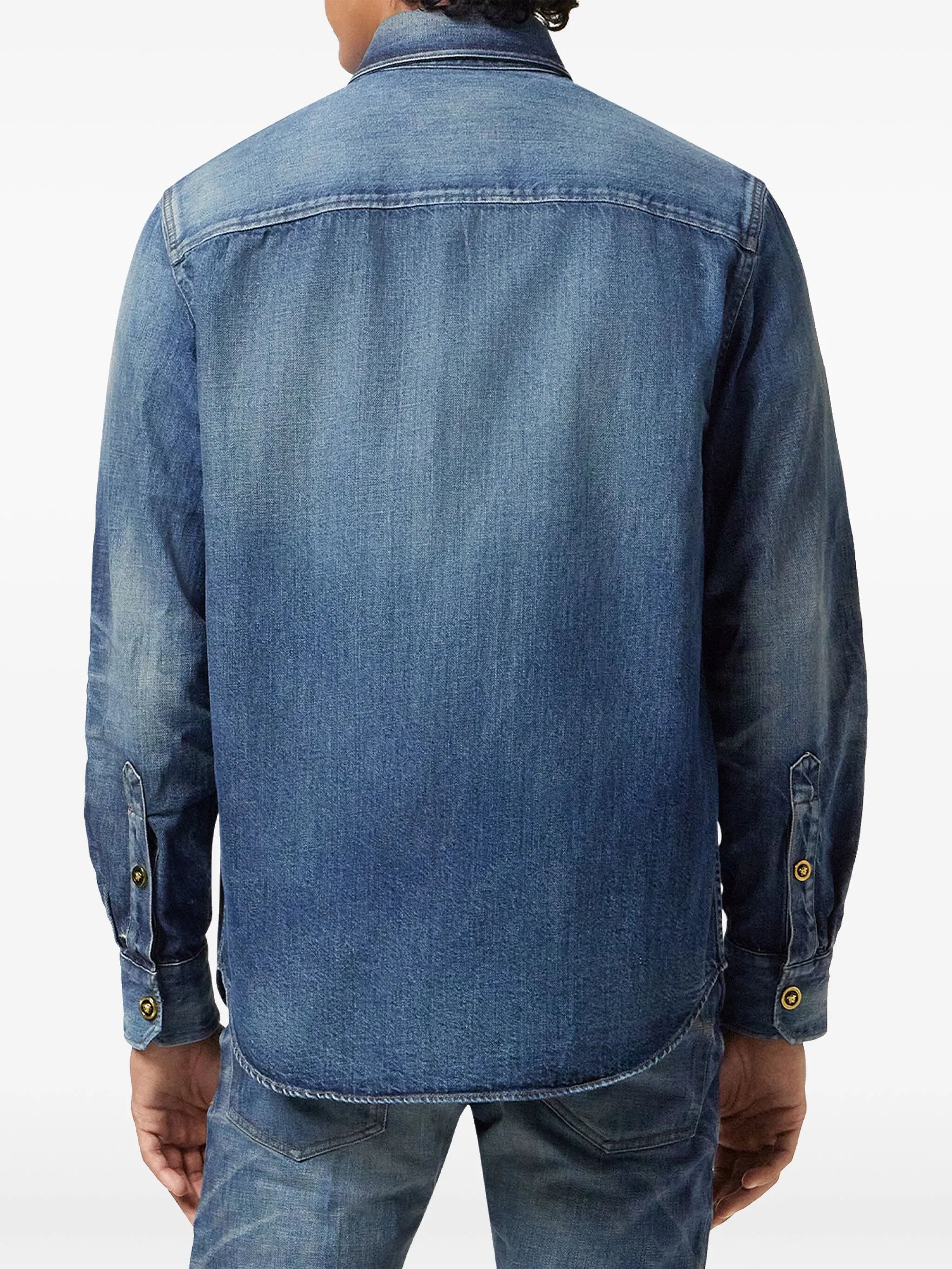 Japanese-denim overshirt