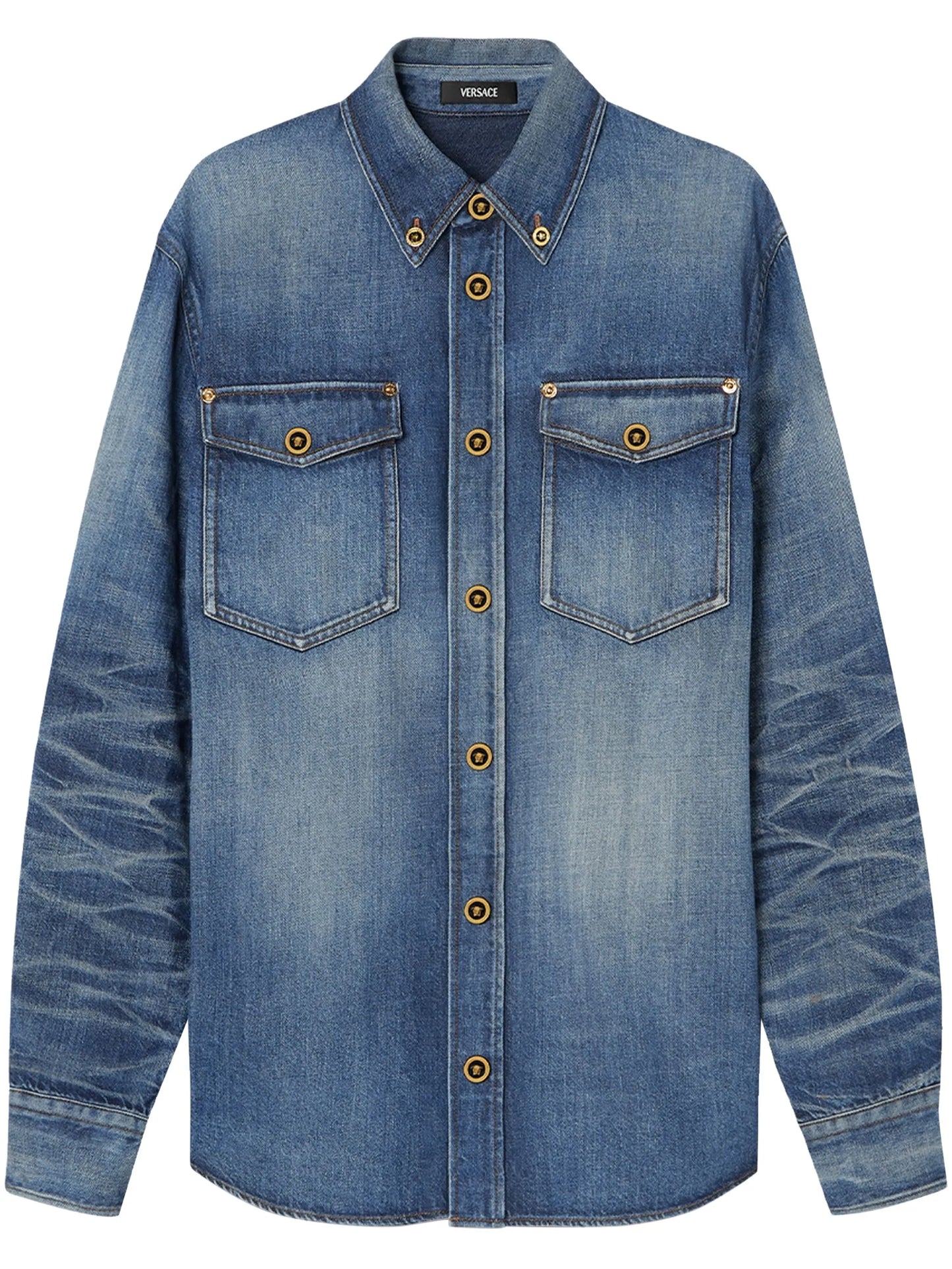 Japanese-denim overshirt