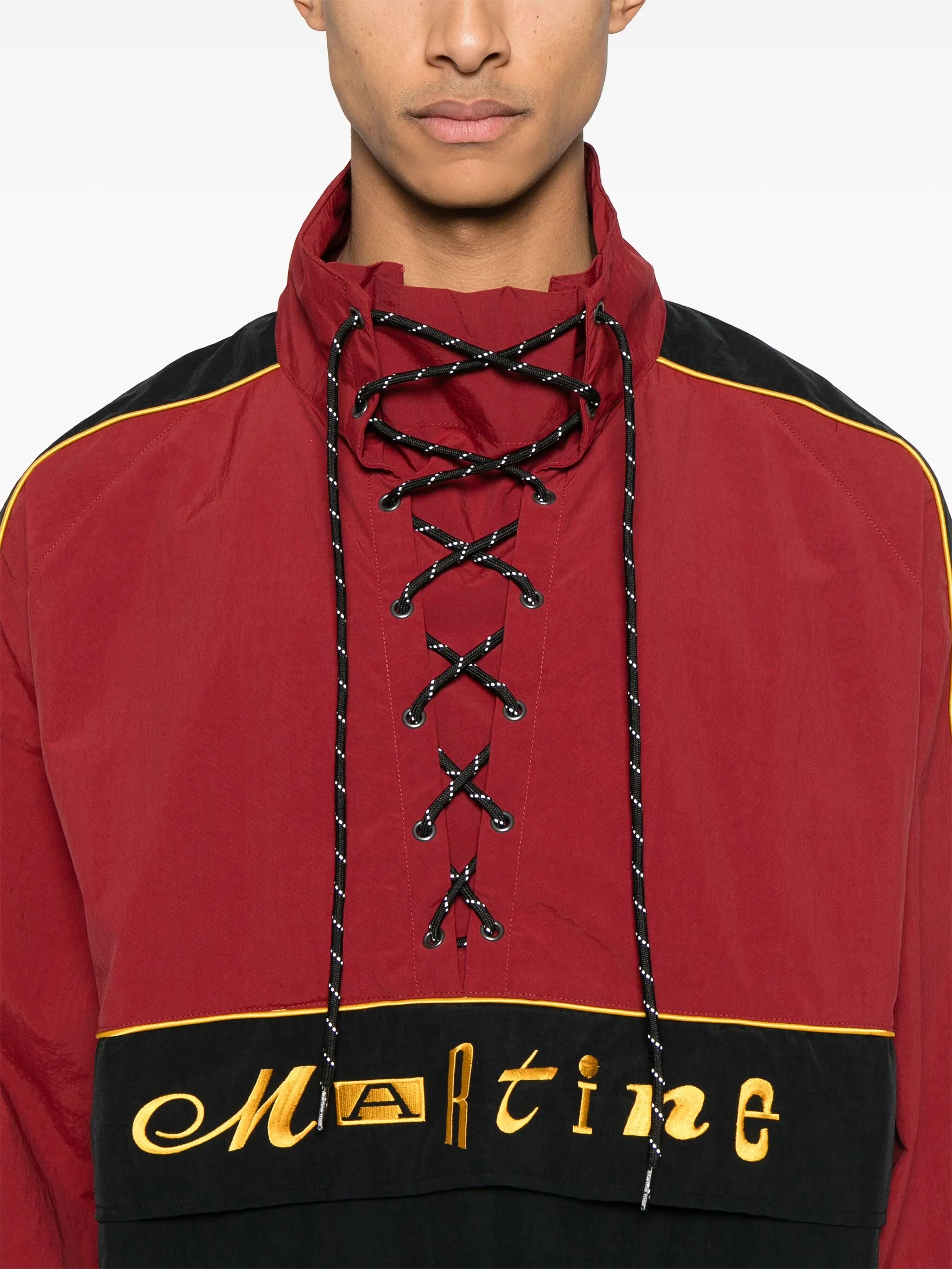 lace-up windbreaker