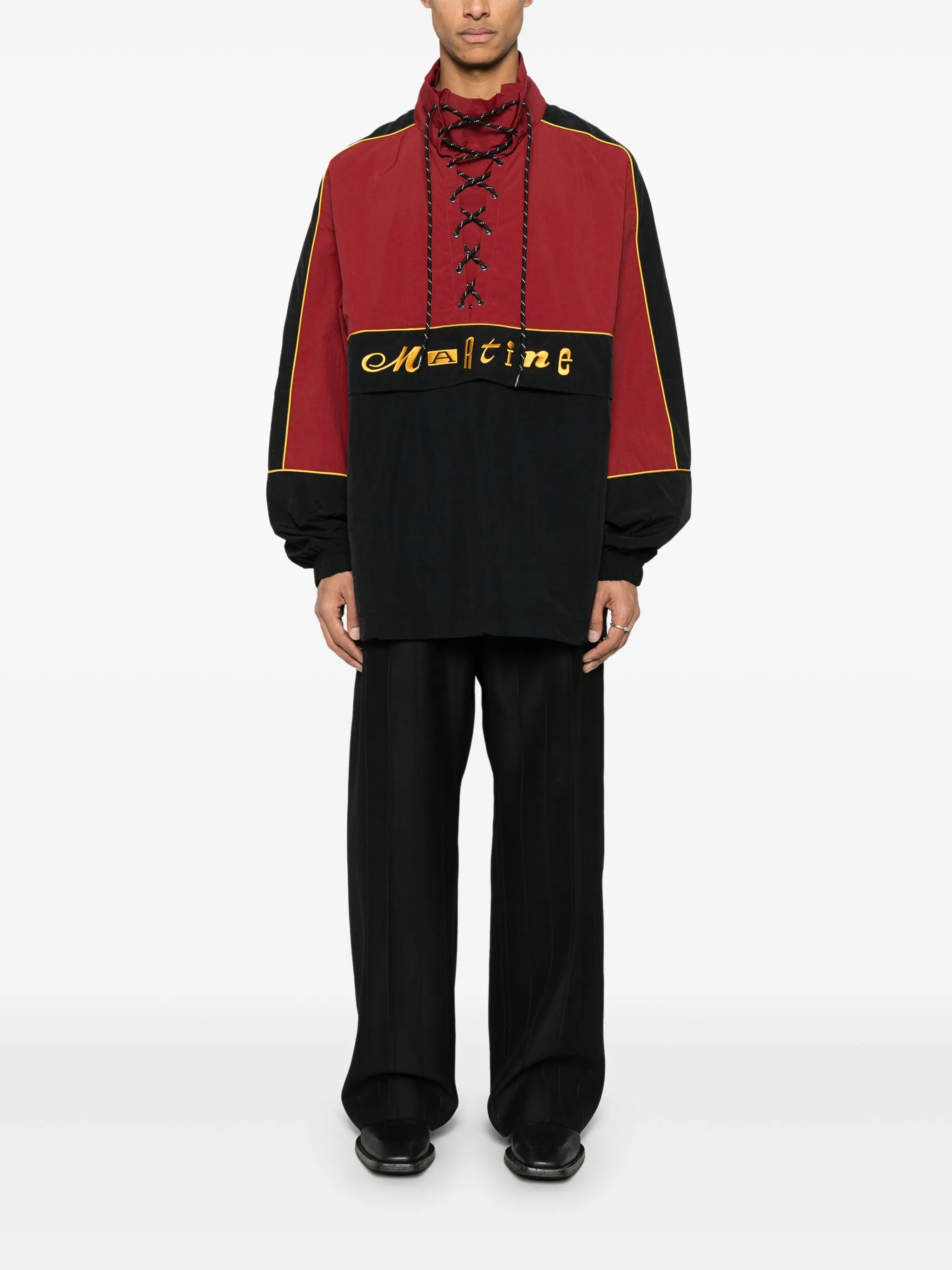 lace-up windbreaker