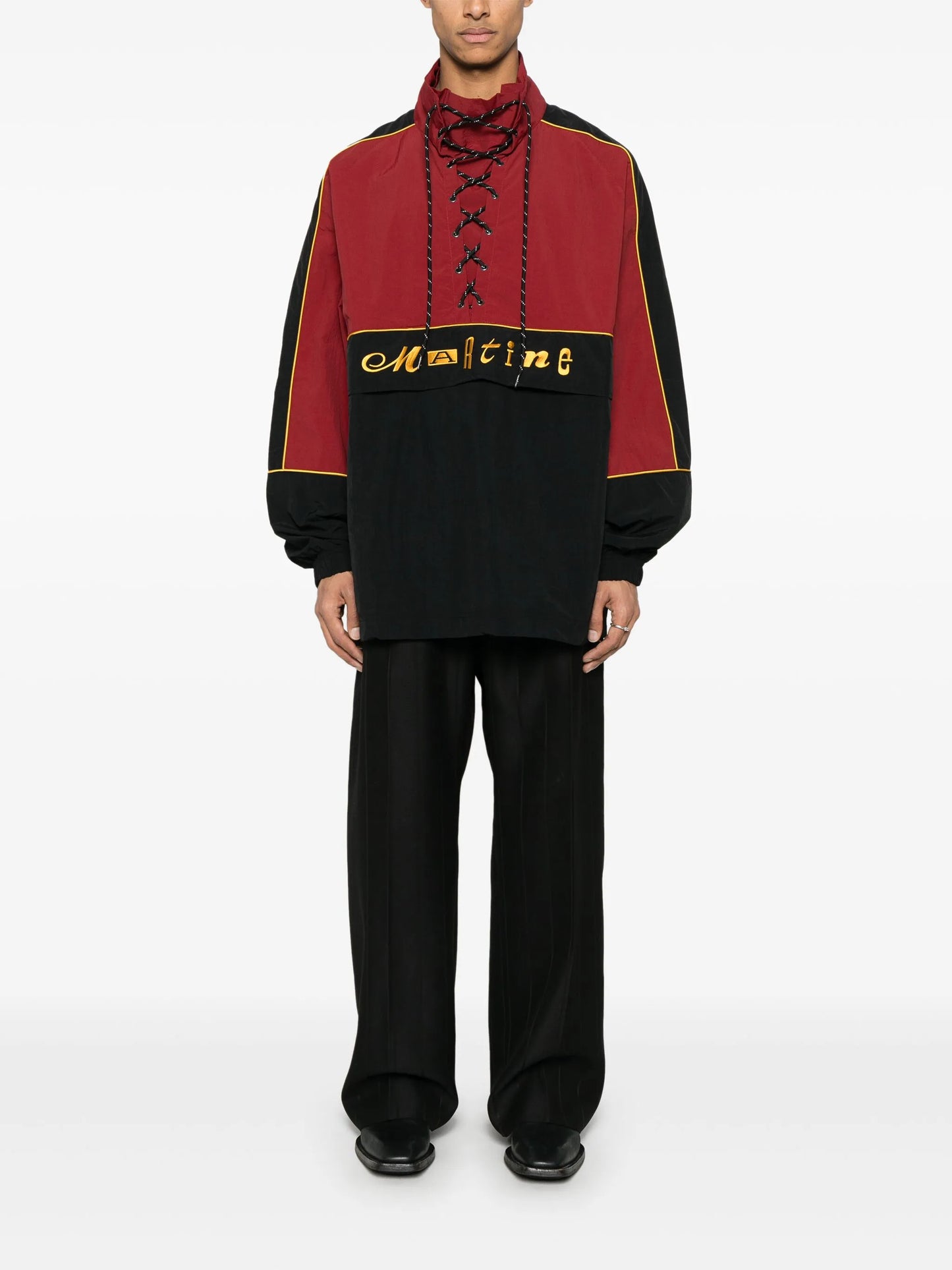 lace-up windbreaker
