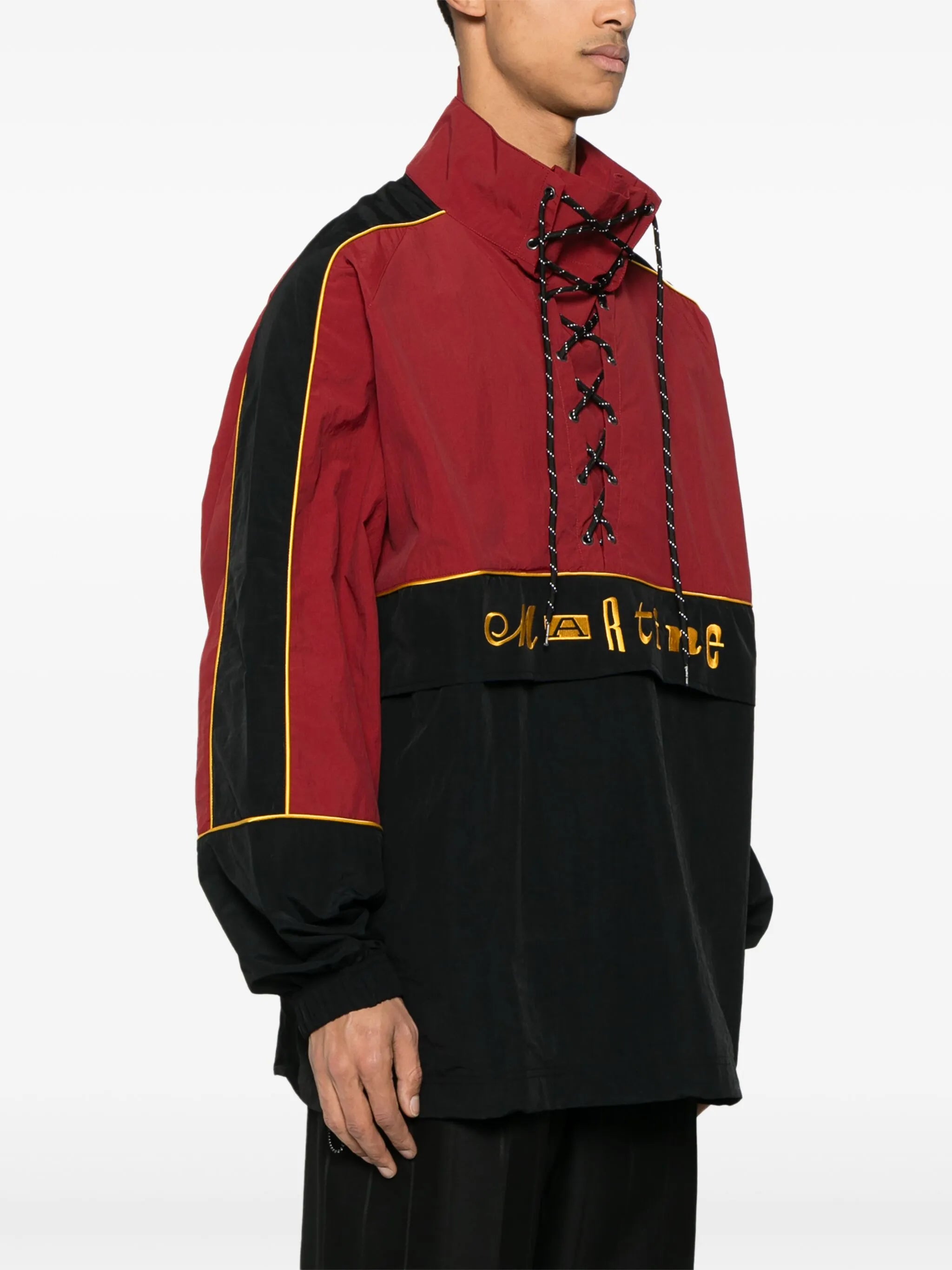 lace-up windbreaker