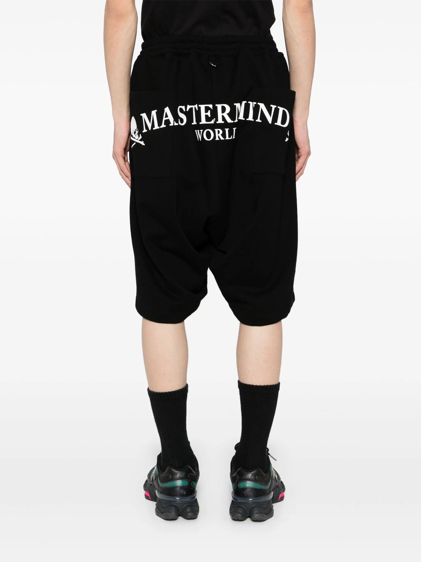 logo-print shorts