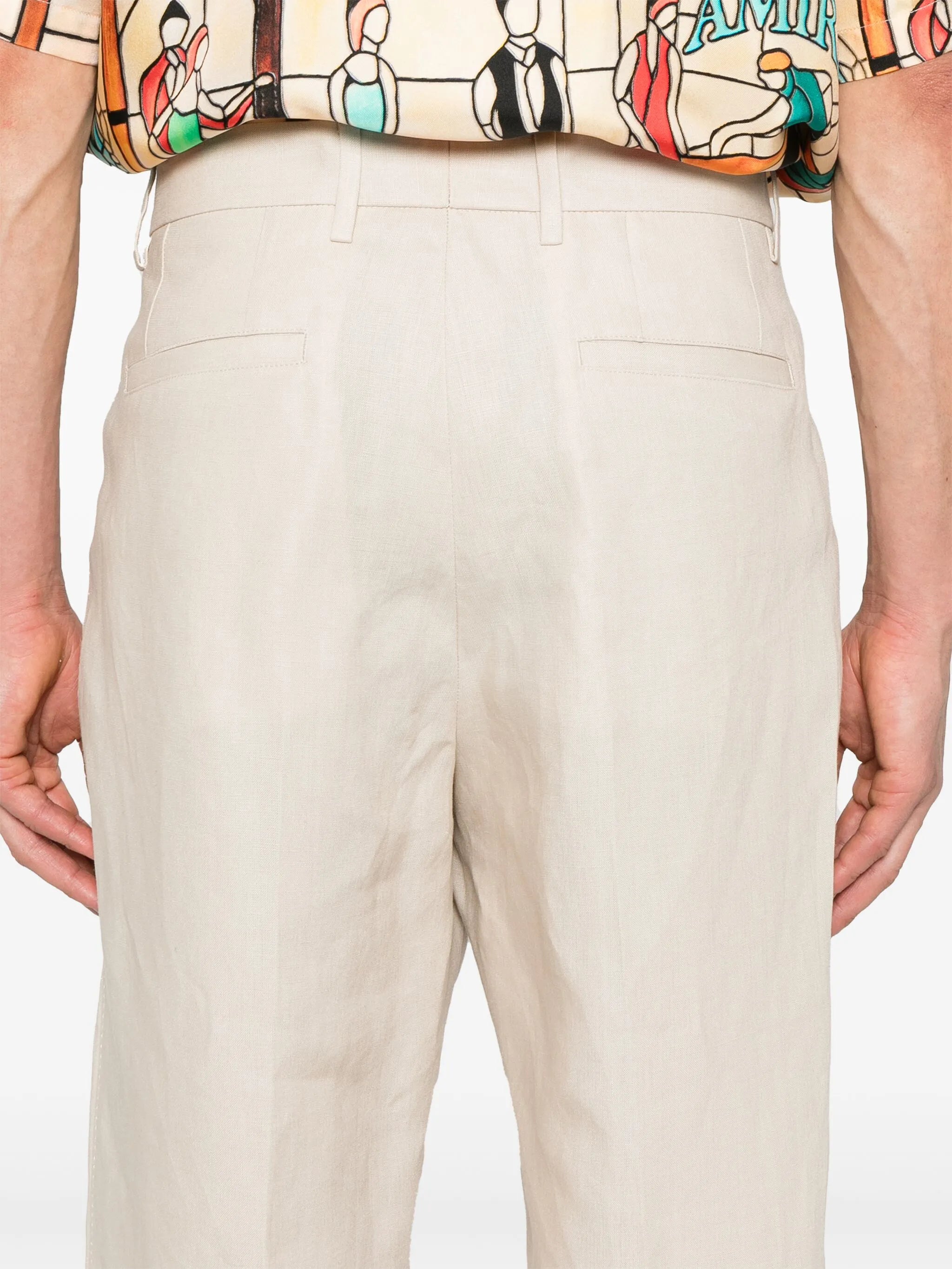 linen trousers