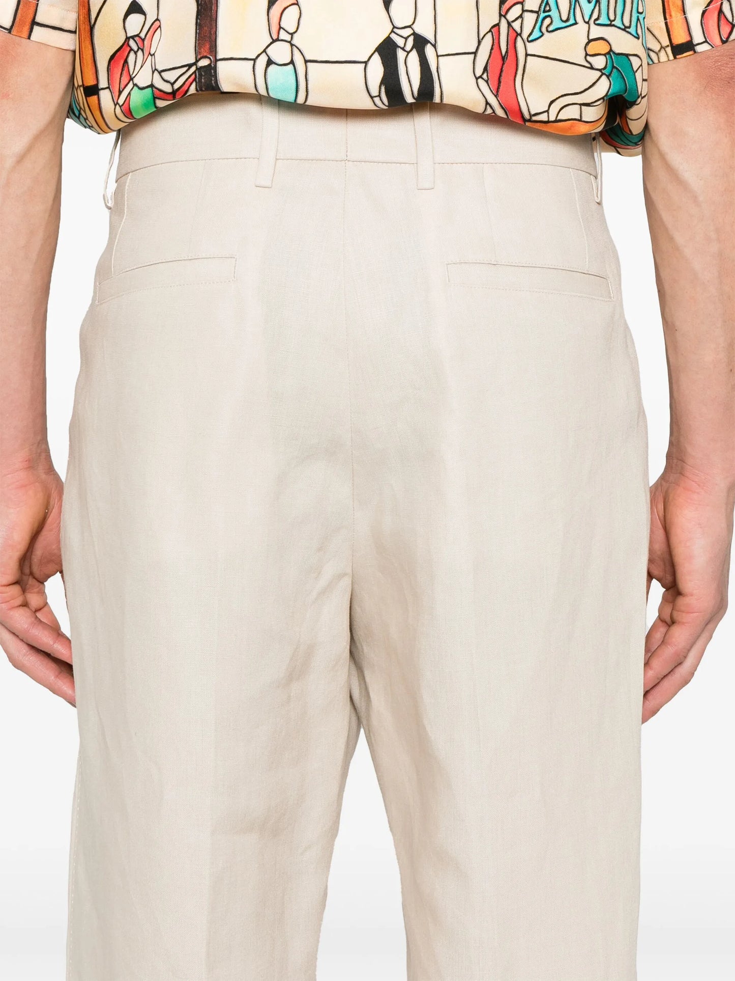 linen trousers