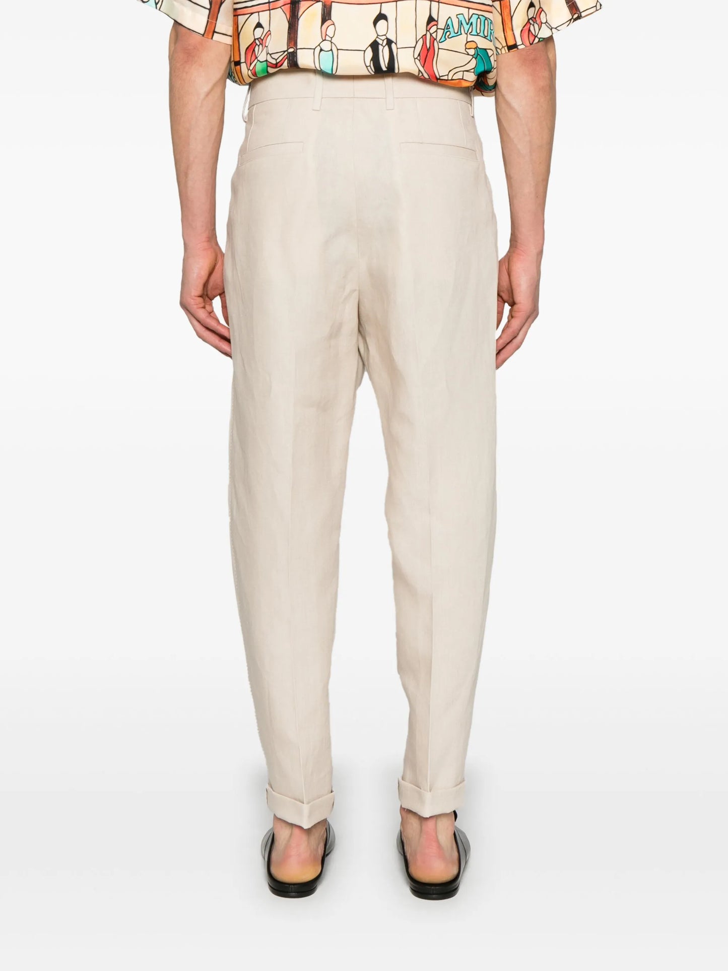 linen trousers