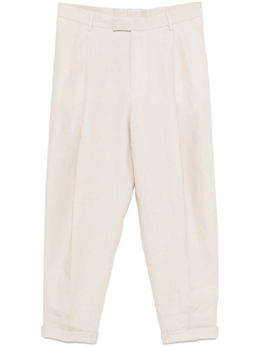 linen trousers