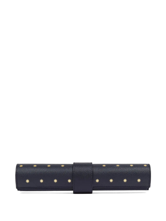 Panama leather backgammon roll