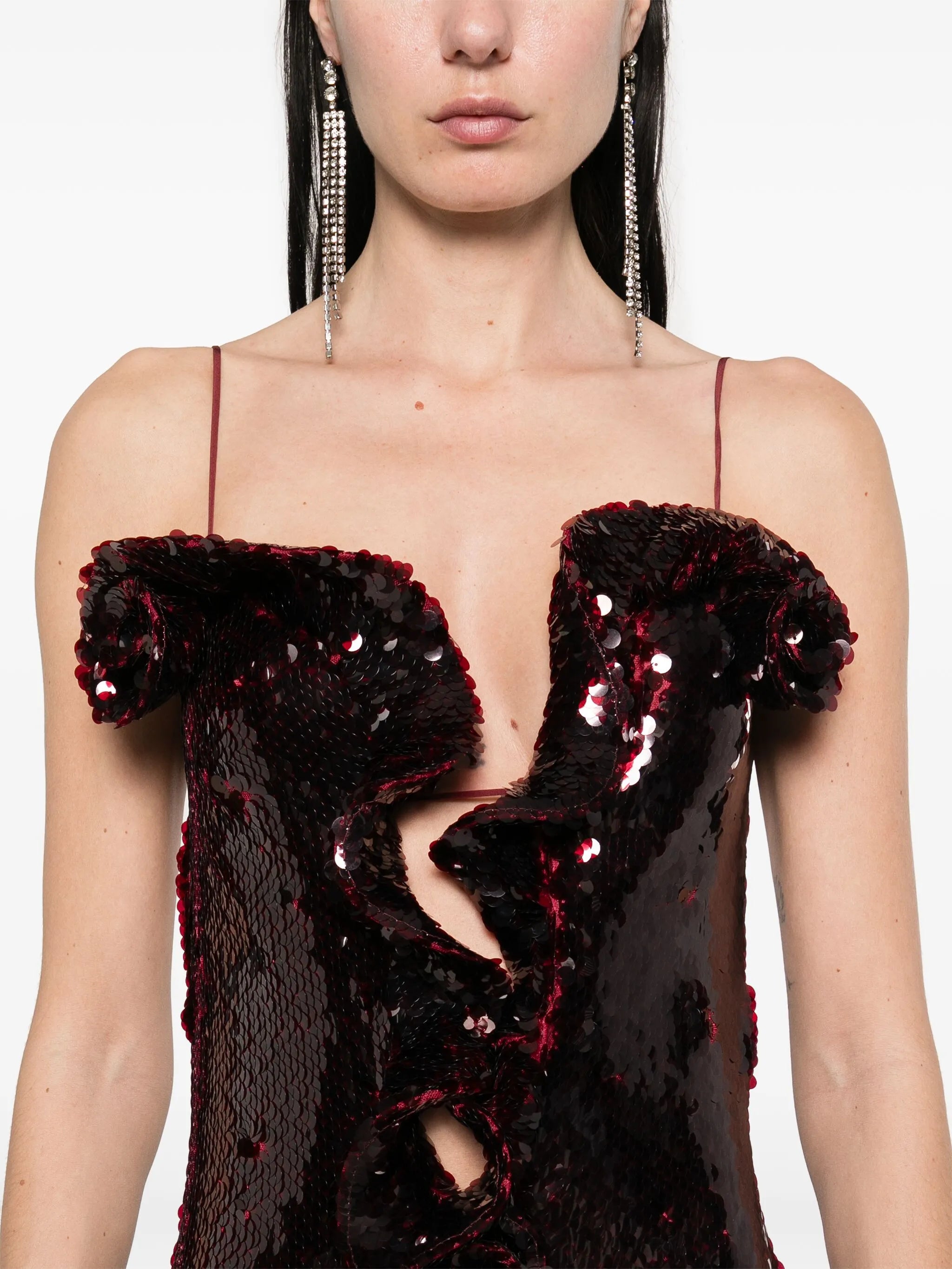 sequinned maxi dress